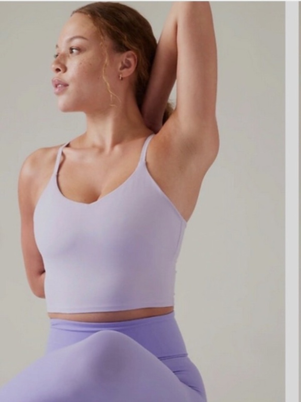 Athleta Lavender V-Neck Tank Top
